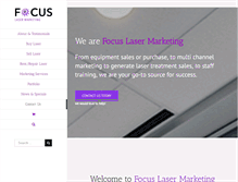 Tablet Screenshot of focuslasermarketing.com